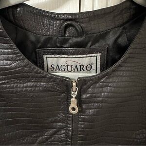 Saguaro Women's Dark Brown Leather Jacket